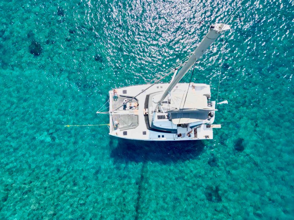 Semi private catamaran tour